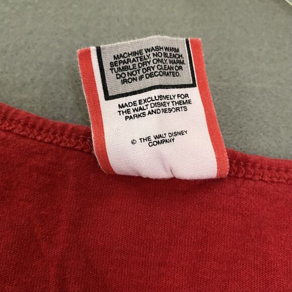 Minnie Mouse Shirt Adult XL Red Disney Designs Tank Graphic Front Back‎ Spellout - Picture 4 of 11